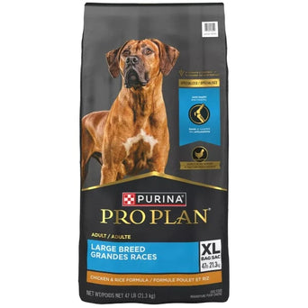 Purina Purina Pro Plan Adult Large Breed Chicken & Rice Dry Dog Food, 47lb