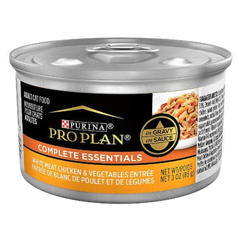 Purina Purina Pro Plan Complete Essentials White Meat Chicken & Vegetables Entrée in Gravy Canned Cat Food, 85g