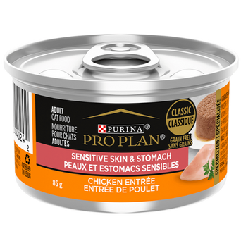 Purina Purina Pro Plan Sensitive Skin & Stomach Chicken Entree Canned Cat Food, 85g