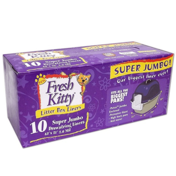 Fresh Kitty Super Jumbo Drawstring Litter Box Liners Petland Canada