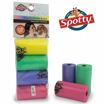 Royal Pet Inc. Spotty Bags to Go Multicolor Waste Bags 120 Pack