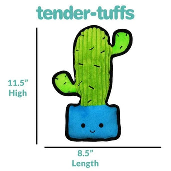 Smart Pet Love tender-tuffs Easy Grab Green Cactus Plush Dog Toy
