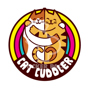 Sticker Pack Sticker Pack Cat Cuddler; Large Sticker