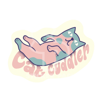 Sticker Pack Sticker Pack Cat Cuddler Sticker; Small