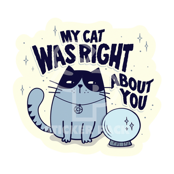 Sticker Pack Sticker Pack Cat Sayings - Right About You; Large Sticker