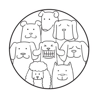 Sticker Pack Sticker Pack Dog Family; Large Sticker