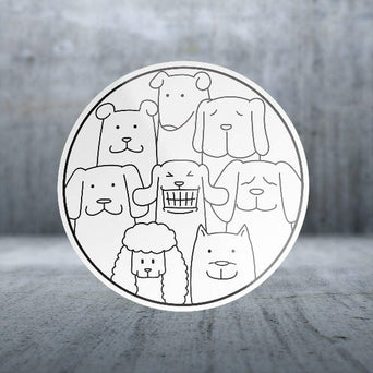 Sticker Pack Sticker Pack Dog Family; Large Sticker