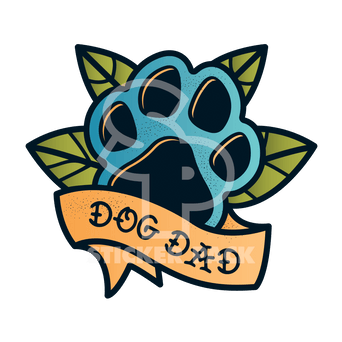 Sticker Pack Sticker Pack Dog Sayings -Dog Dad; Small Sticker