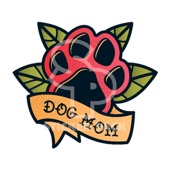 Sticker Pack Sticker Pack Dog Sayings -Dog Mom; Small Sticker