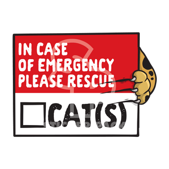 Sticker Pack Sticker Pack Emergency Cat Rescue; Large Sticker