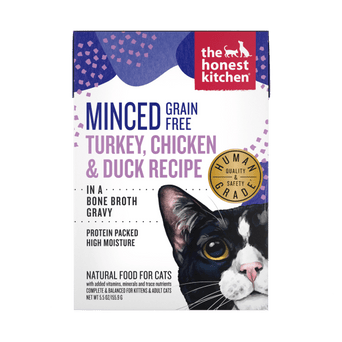 The Honest Kitchen The Honest Kitchen Minced Turkey, Chicken & Duck in Bone Broth Gravy