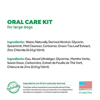 Tropiclean Tropiclean Fresh Breath Oral Care Kit For Dogs; Large Dogs