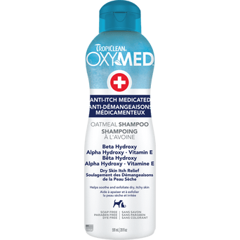 Tropiclean Tropiclean OxyMed Anti-Itch Medicated Oatmeal Shampoo