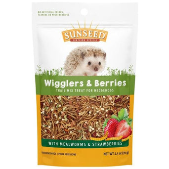 Vitakraft Sun Seed, Inc Sunseed Vita Prima Wigglers & Berries Trail Mix Treat for Hedgehogs