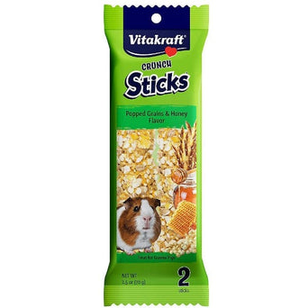 Vitakraft Sun Seed, Inc Vitakraft Popped Grains & Honey Crunch Sticks for Guinea Pigs