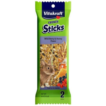 Vitakraft Sun Seed, Inc Vitakraft Wild Berry & Honey Crunch Sticks for Rabbits