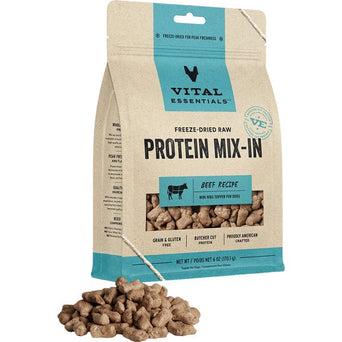 Vital Essentials Vital Essentials Freeze-Dried Raw Protein Mix-In Beef Recipe Dog Food Topper