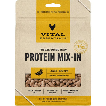 Vital Essentials Vital Essentials Freeze-Dried Raw Protein Mix-In Duck Recipe Dog Food Topper
