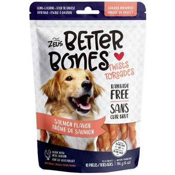 Zeus Zeus Better Bones Salmon Twists for Dogs