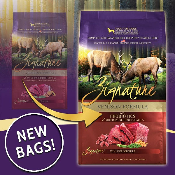 Curated visual reference: Gallery Detail: Zignature Limited Ingredient Venison Formula Dry Dog Food 4Lb
