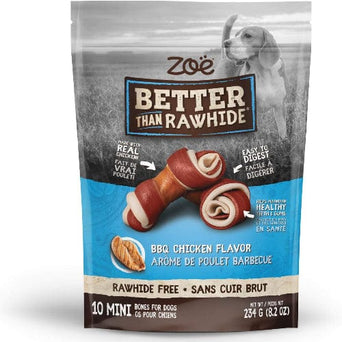 Zoe Zoë Better than Rawhide BBQ Chicken Bones, Mini