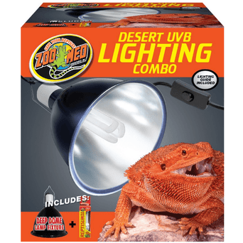 Zoo Med Zoo Med Desert Lighting Starter Kit Dome Fixture/75 watt Basking Spot Bulb