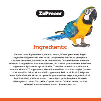 ZuPreem ZuPreem PastaBlend Bird Food, Large