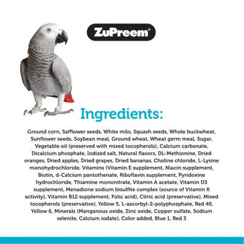 ZuPreem ZuPreem Sensible Seed Bird Food, Parrots & Conures
