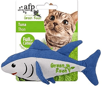All For Paws AFP Green Rush Tuna Catnip Toy