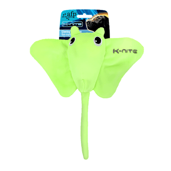 All For Paws AFP K-Nite Glowing Manta Ray Dog Toy