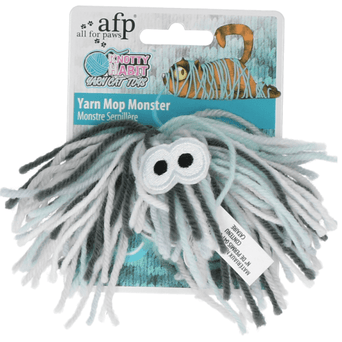 All For Paws AFP Knotty Habit Yarn Mop Monster Cat Toy