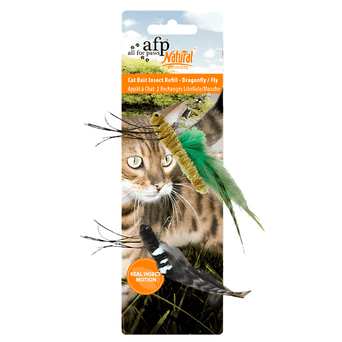 All For Paws AFP Natural Instincts - Cat Bait Insect 2 pack Refill Dragonfly/Fly