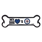 All Star Dogs NHL Winnipeg Jets Magnet; available in Paw or Bone style