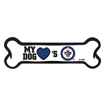 All Star Dogs NHL Winnipeg Jets Magnet; available in Paw or Bone style
