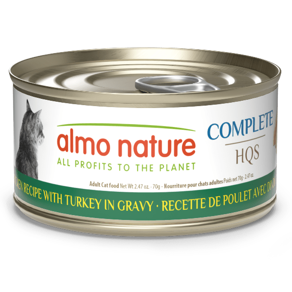 Almo Nature Almo Nature Complete HQS | Chicken with Turkey in Gravy Canned Cat Food