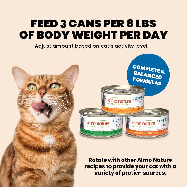 Almo Nature Almo Nature Complete HQS | Chicken with Turkey in Gravy Canned Cat Food