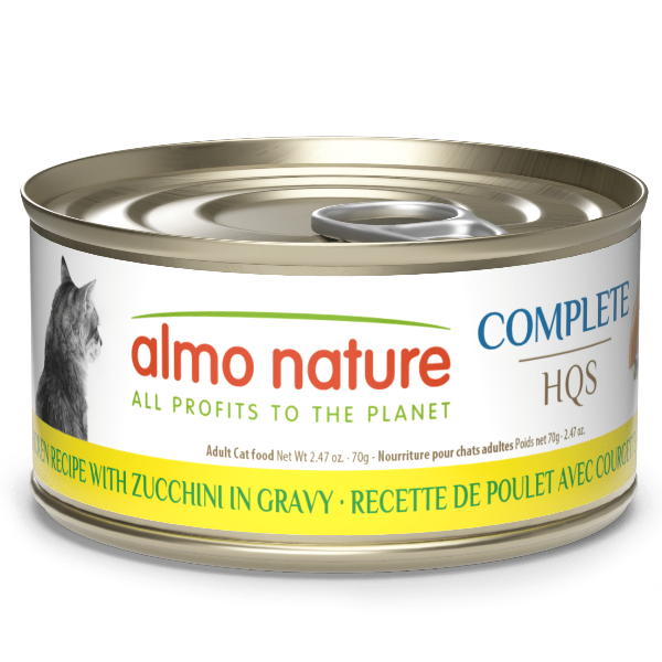 Almo Nature Almo Nature Complete HQS | Chicken with Zucchini in Gravy Canned Cat Food
