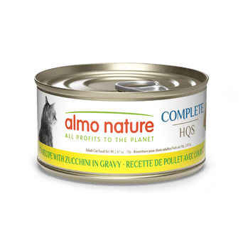 Almo Nature Almo Nature Complete HQS | Chicken with Zucchini in Gravy Canned Cat Food
