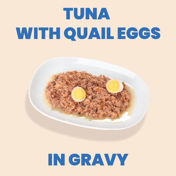 Almo Nature Almo Nature Complete HQS | Tuna with Quail Eggs in Gravy Canned Cat Food