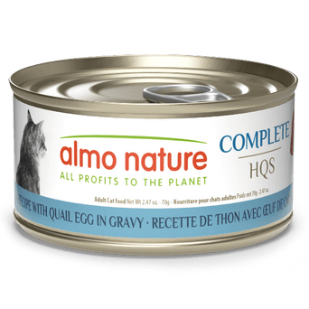 Almo Nature Almo Nature Complete HQS | Tuna with Quail Eggs in Gravy Canned Cat Food