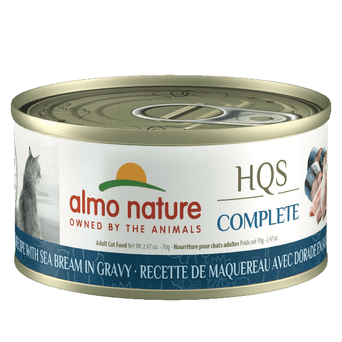 Almo Nature Almo Nature HQS Complete Mackerel with Sea Bream in Gravy Canned Cat Food