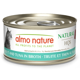 Almo Nature Almo Nature Natural HQS | Trout and Tuna in Broth Canned Cat Food