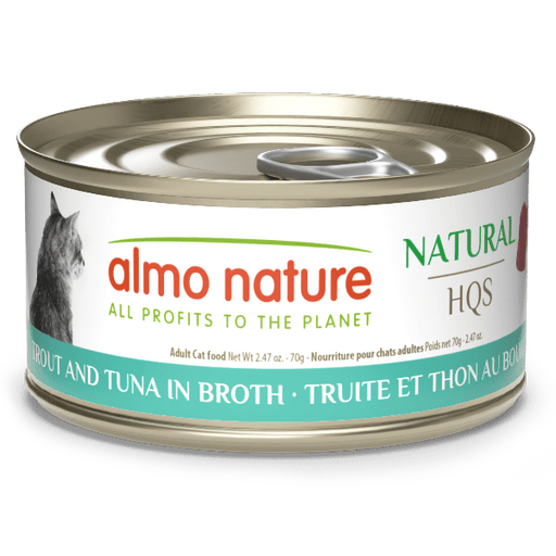 Almo Nature Natural HQS | Trout and Tuna in Broth Canned Cat Food