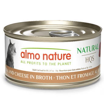 Almo Nature Almo Nature Natural HQS | Tuna and Cheese in Broth Canned Cat Food