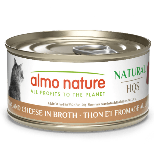 Almo Nature Natural HQS | Tuna and Cheese in Broth Canned Cat Food