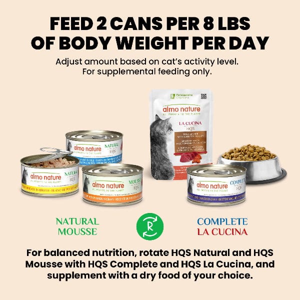 Almo Nature Almo Nature Natural HQS | Tuna and Shrimp in Broth Canned Cat Food