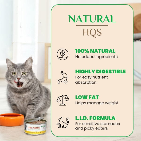 Almo Nature Almo Nature Natural HQS | Tuna and Shrimp in Broth Canned Cat Food