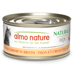Almo Nature Almo Nature Natural HQS | Tuna and Shrimp in Broth Canned Cat Food