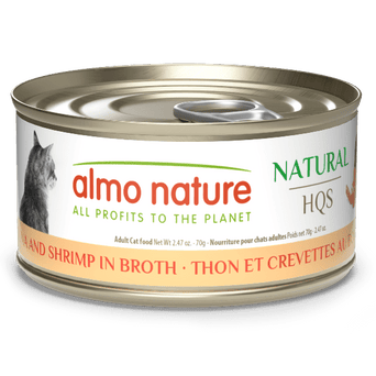 Almo Nature Almo Nature Natural HQS | Tuna and Shrimp in Broth Canned Cat Food