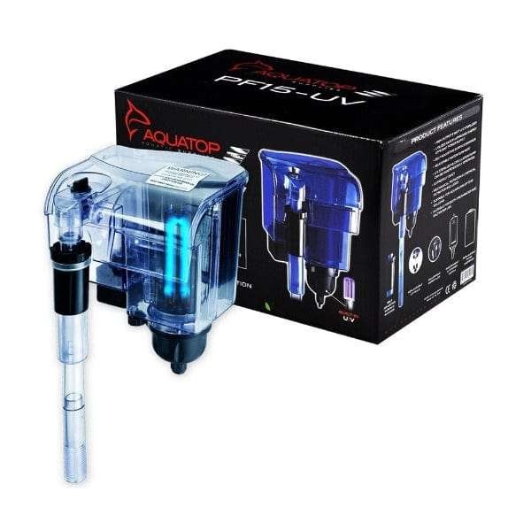 Aquatop Aquatop Power Filter with UV; PF15-UV With 5 Watt UV Sterilization